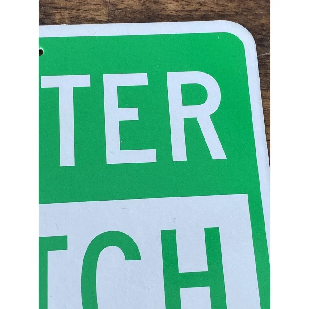 Funny Christmas Humor Parking Sign Cardboard 8.5”x 12.5” Reversible 2 Sided